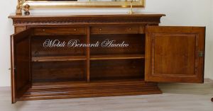 Classic sideboard in solid walnut with mother-of-pearl inlays